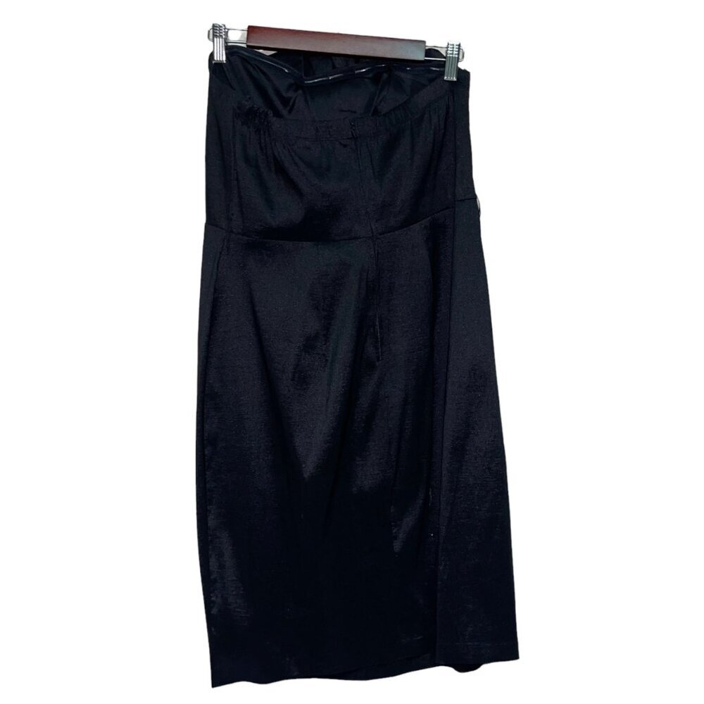 Torrid Women's Dress Black Strapless Pleated Cocktail Formal Dress Size 12 - Picture 4 of 7